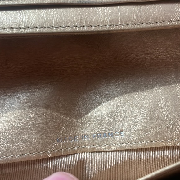 Chanel gold lambskin quilted long bifold wallet . Leather is soft and very plump - Picture 5 of 5